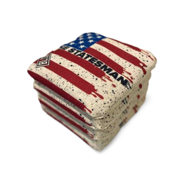 The Statesmen Pro Cornhole Bags (6/9).  Flat fill, smaller profile.