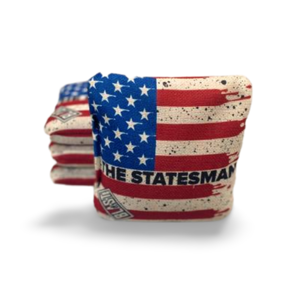 The Statesmen Pro Cornhole Bags (6/9).  Flat fill, smaller profile.