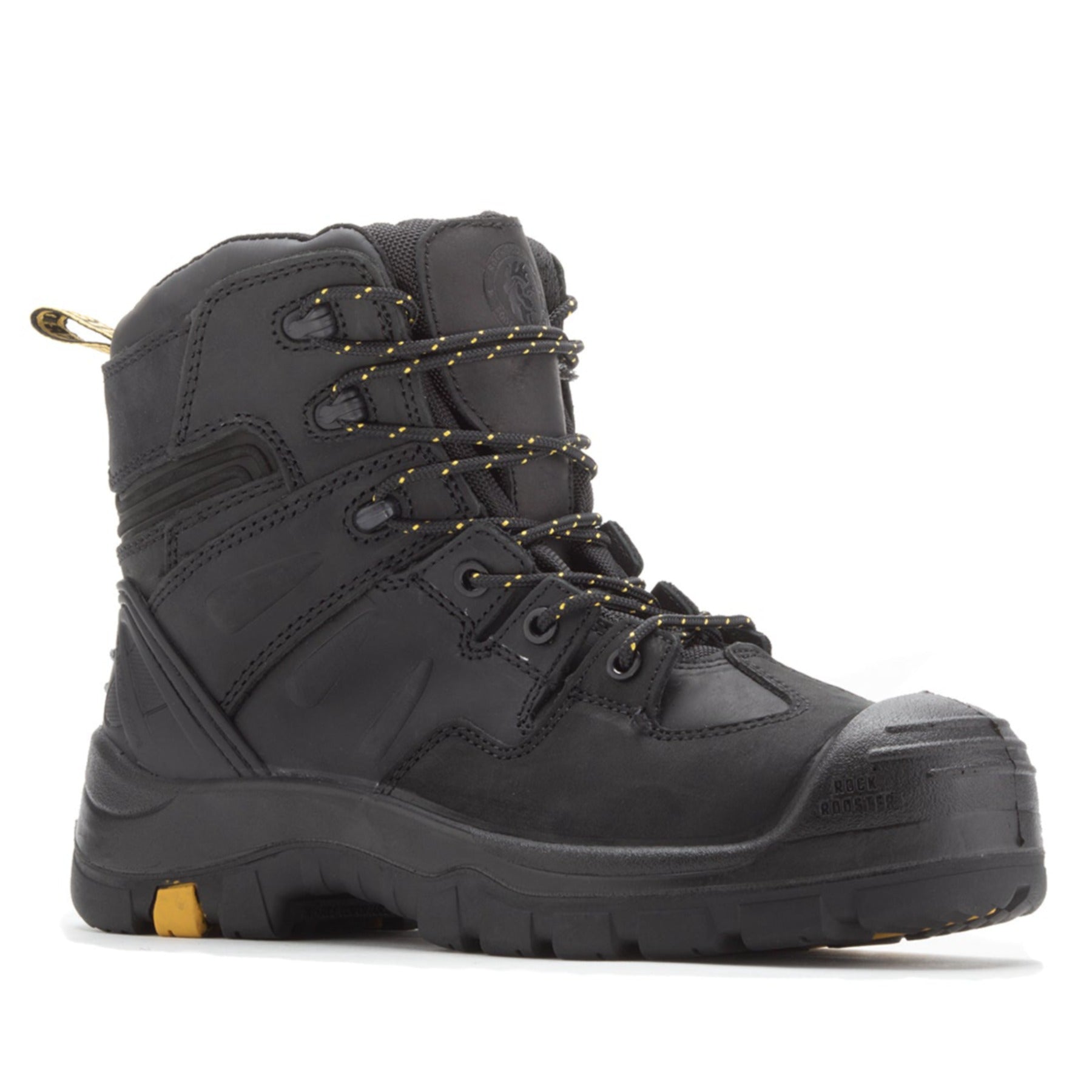 ROCKROOSTER Woodland Black 6 inch Composite Toe Leather Work Boots AK6 ...