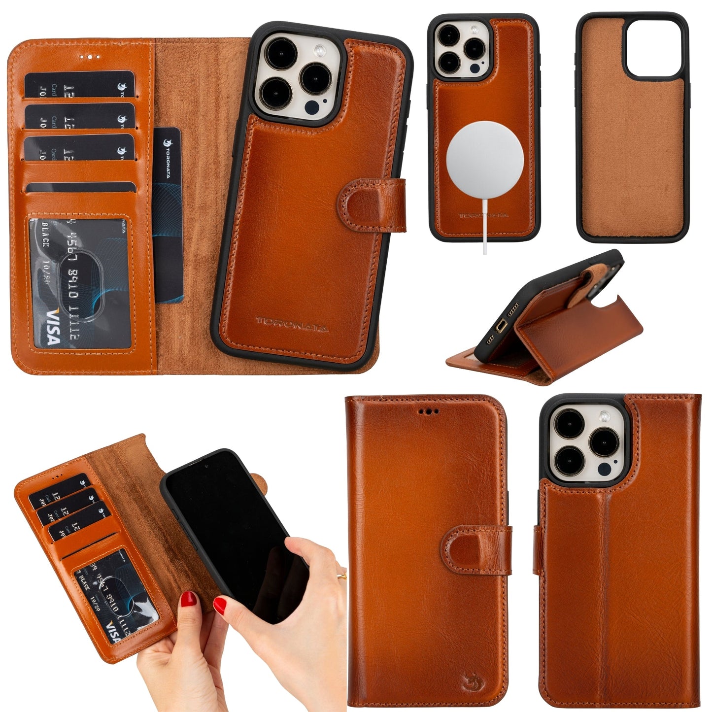 Casper Leather iPhone 14 Pro Max Wallet Case | MagSafe