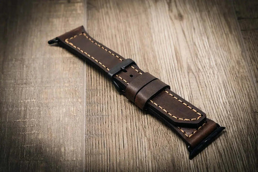 Apple Watch Leather Band - Walnut Brown