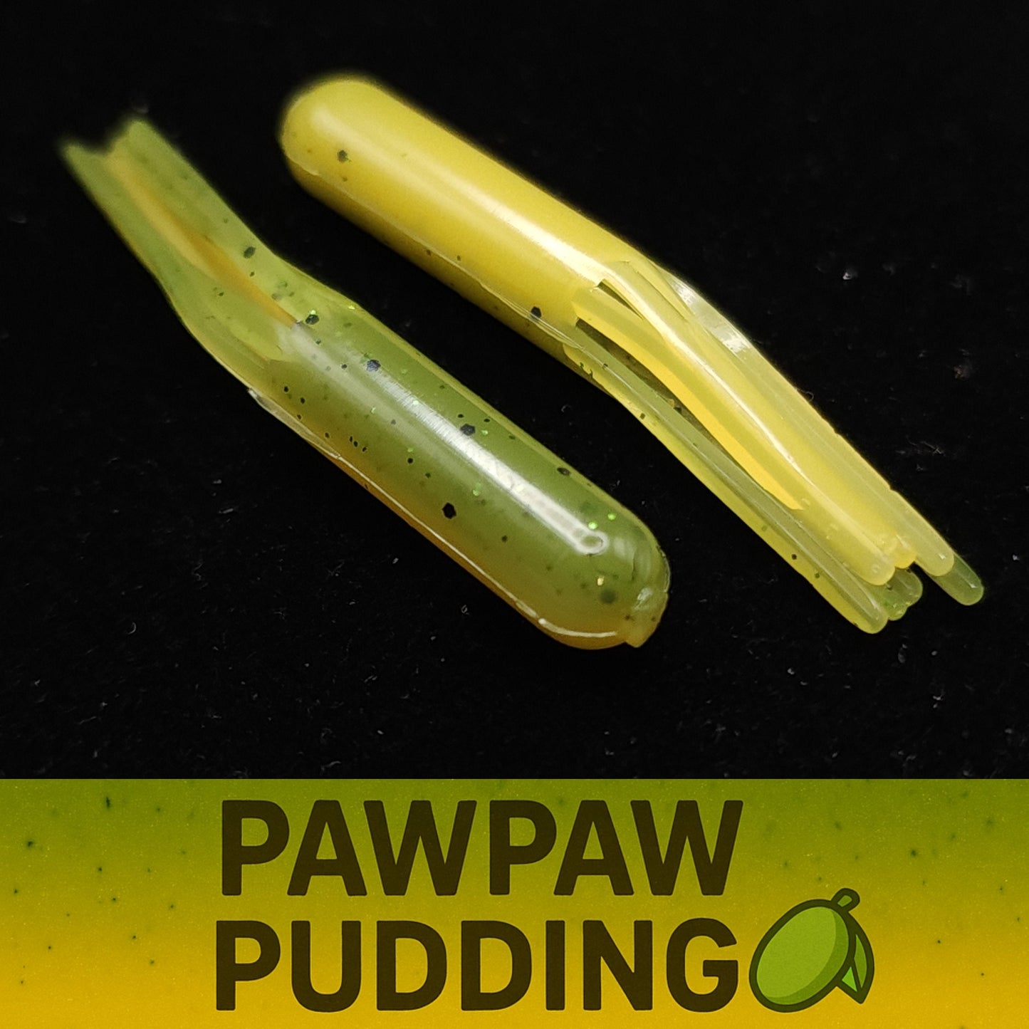 Jar of 1.8" Micro Hollow Tube "The Whisker-Doodle Dangleworm"