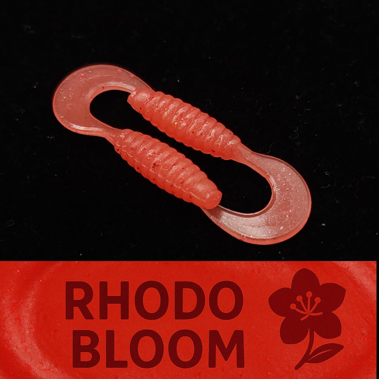 Jar of 1" Micro Curl Tail Grub "The Tennessee Twister"