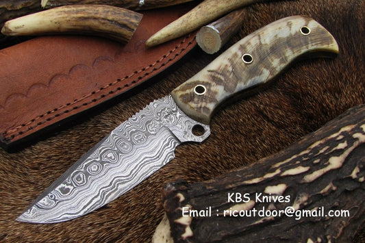Damascus Hand Made Skinning Knife