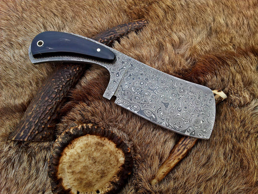 Damascus Hand Made Mini Cleaver Knife
