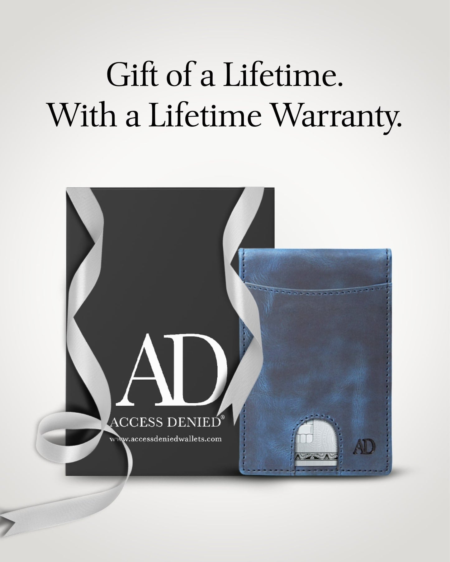 Slim Money Clip Bifold Wallet