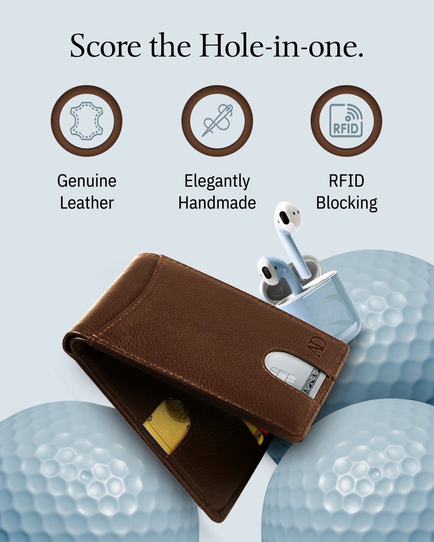 Pull Strap Bifold Wallet