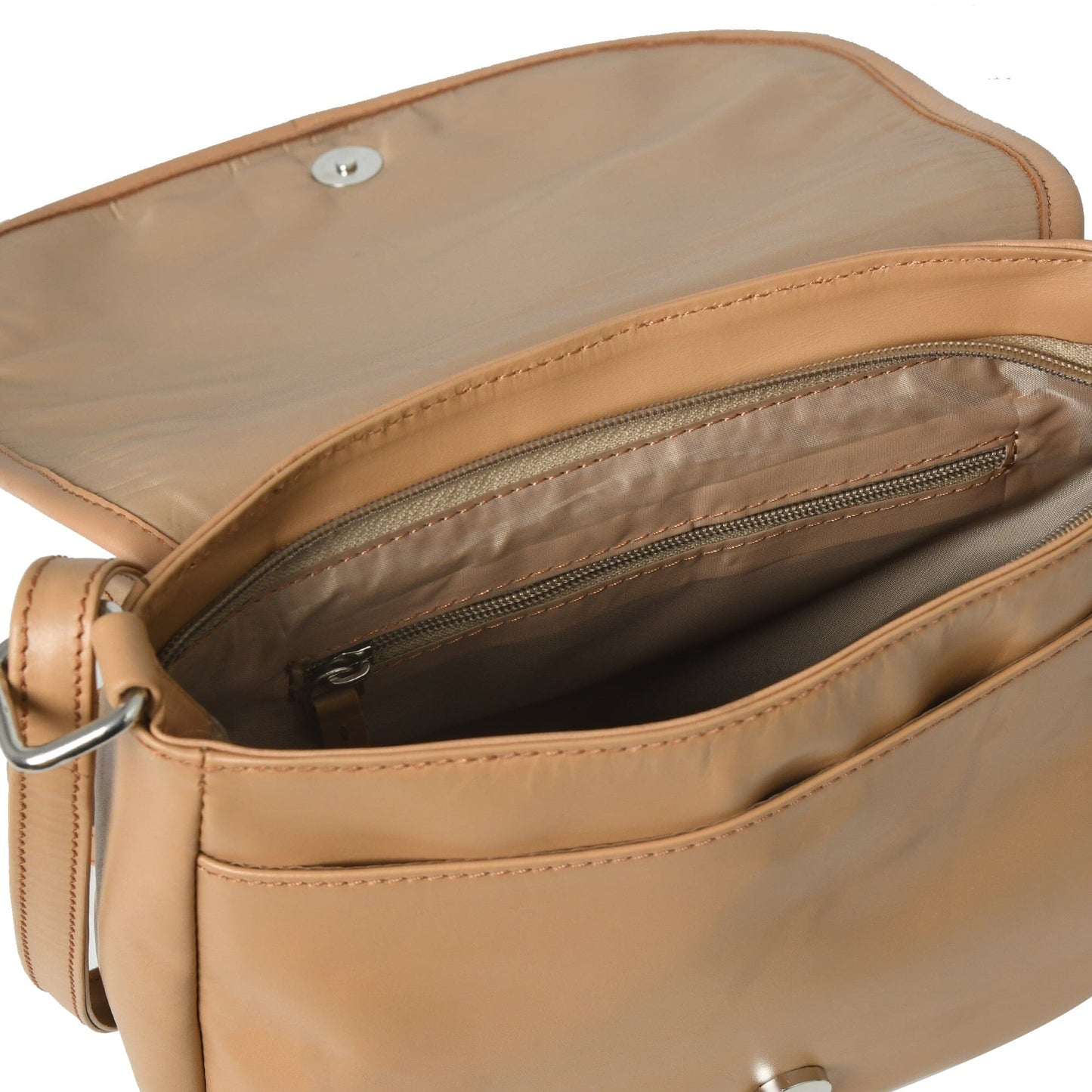 The Croco Satchel- Beige