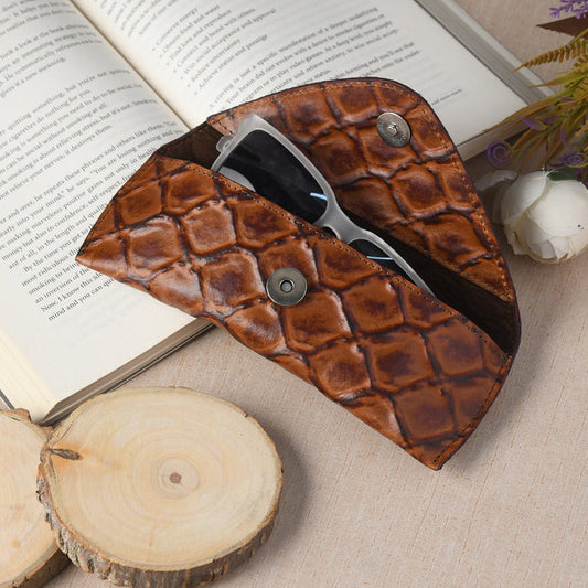 Croco Leather Sunglasses Cover