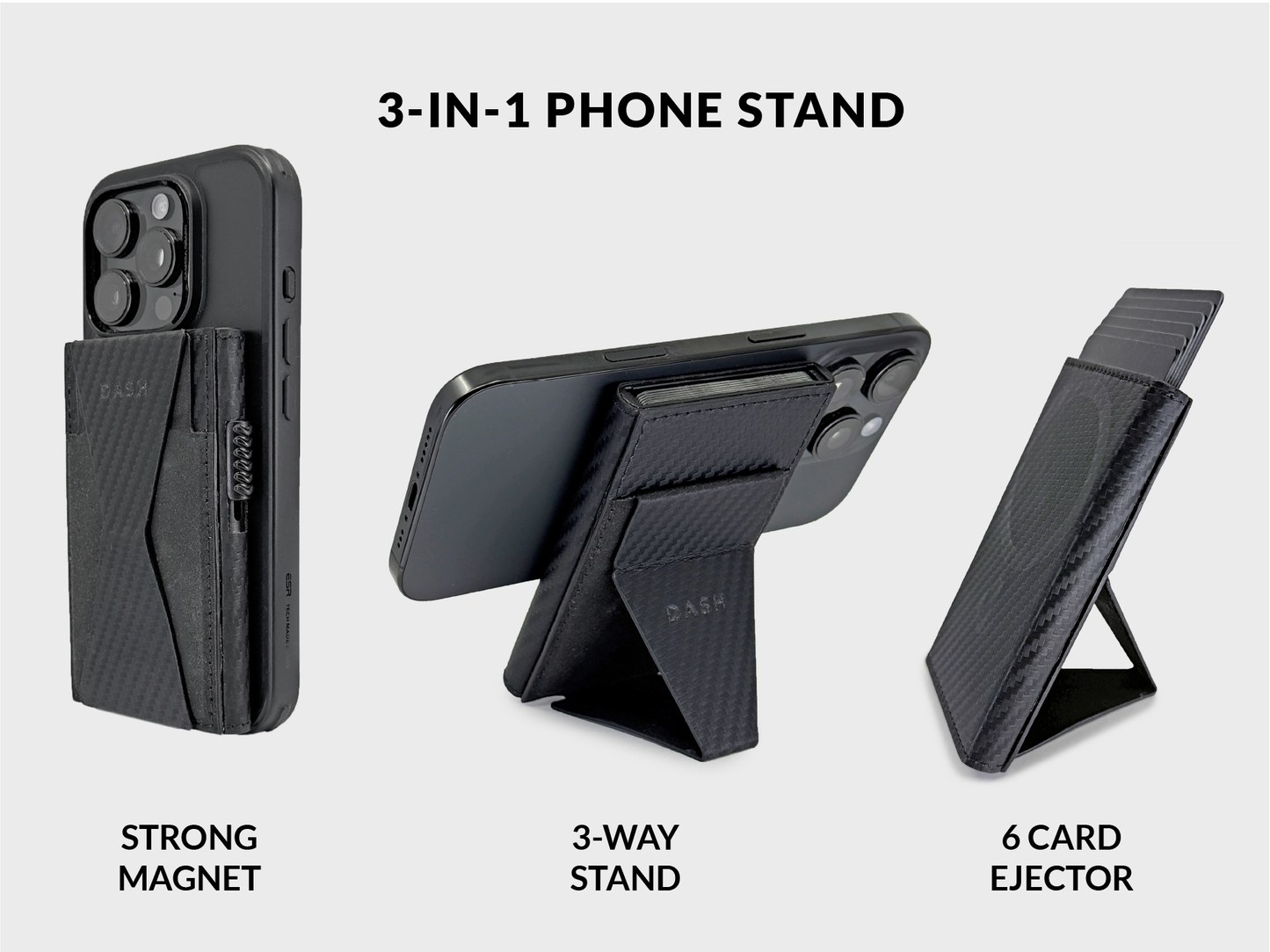 MagSafe Stando - Ejector Wallet + Phone Stand