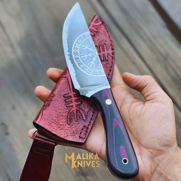 Vegvisir Viking Hunting Knife: Unleash Your Inner Warrior with Precision and Style-0329