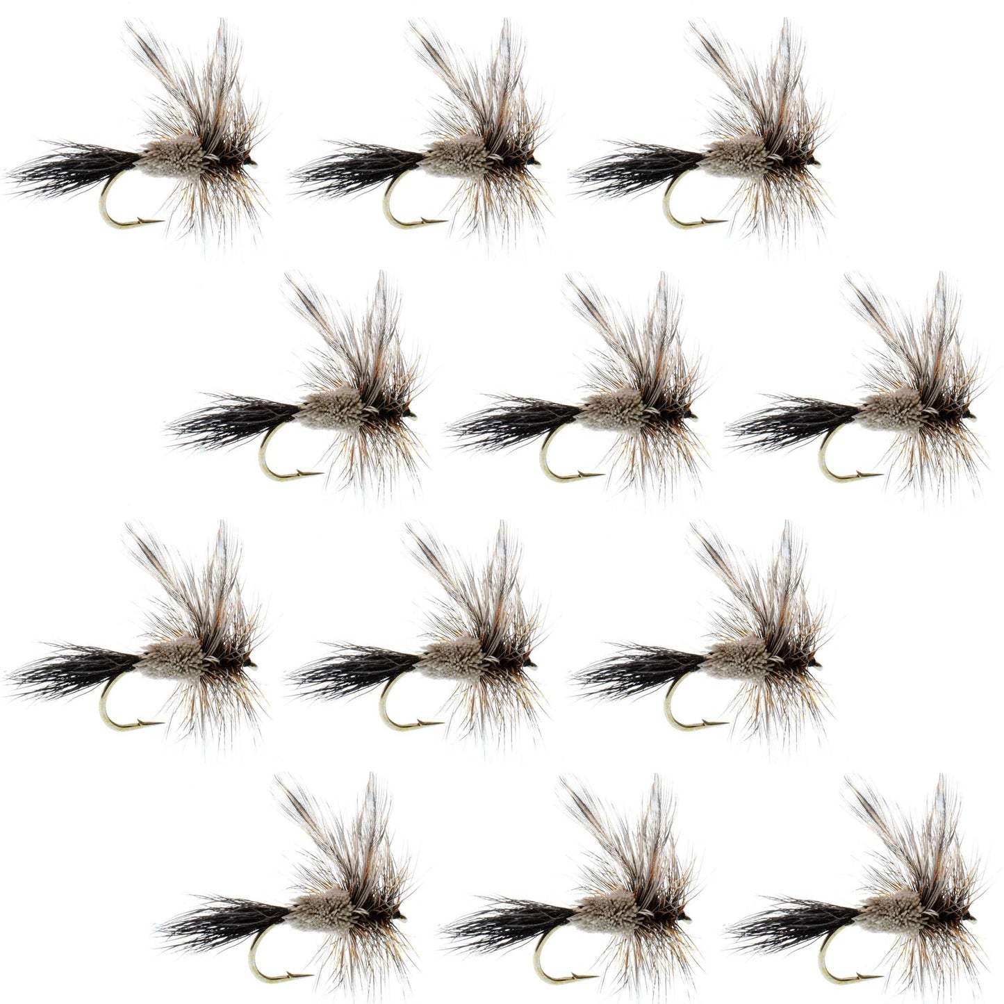 Adams Irresistible Classic Dry Fly - 1 Dozen Flies Hook Size 12