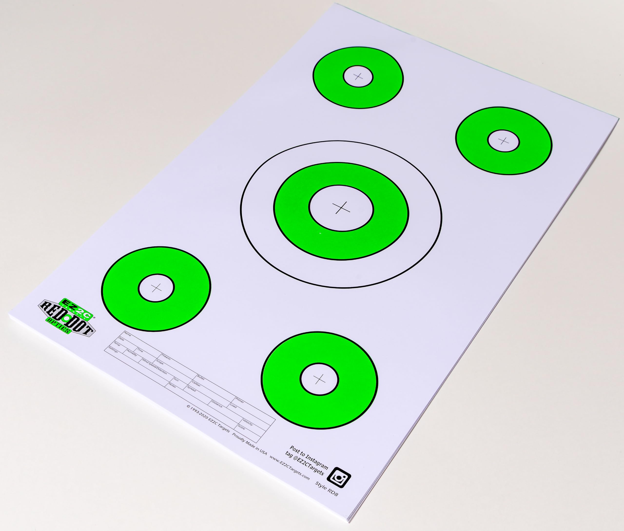 25 EZ2C Targets RD8 Paper Targets 11