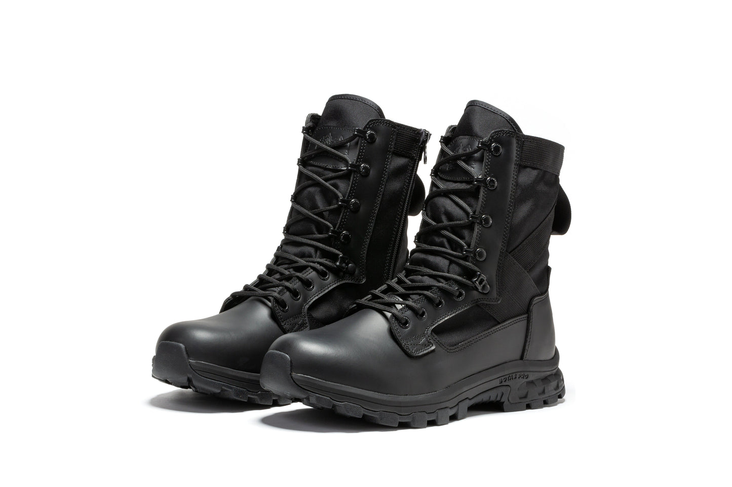 Botas Pro Black Men's 8 inch Side Zipper Military Tactical Boots BP401BK