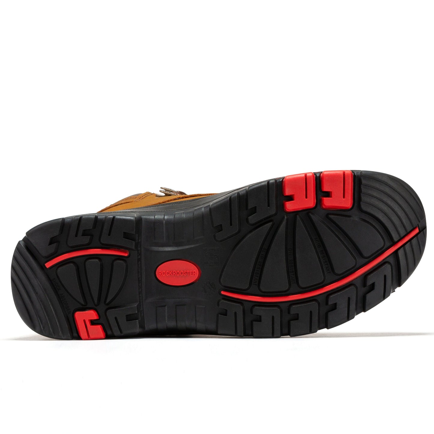 ROCKROOSTER Zumbro 6 inch Wide Steel Toe, Rubber Outsole, EH Protection,, ASTM 2413, Work Boots AK370