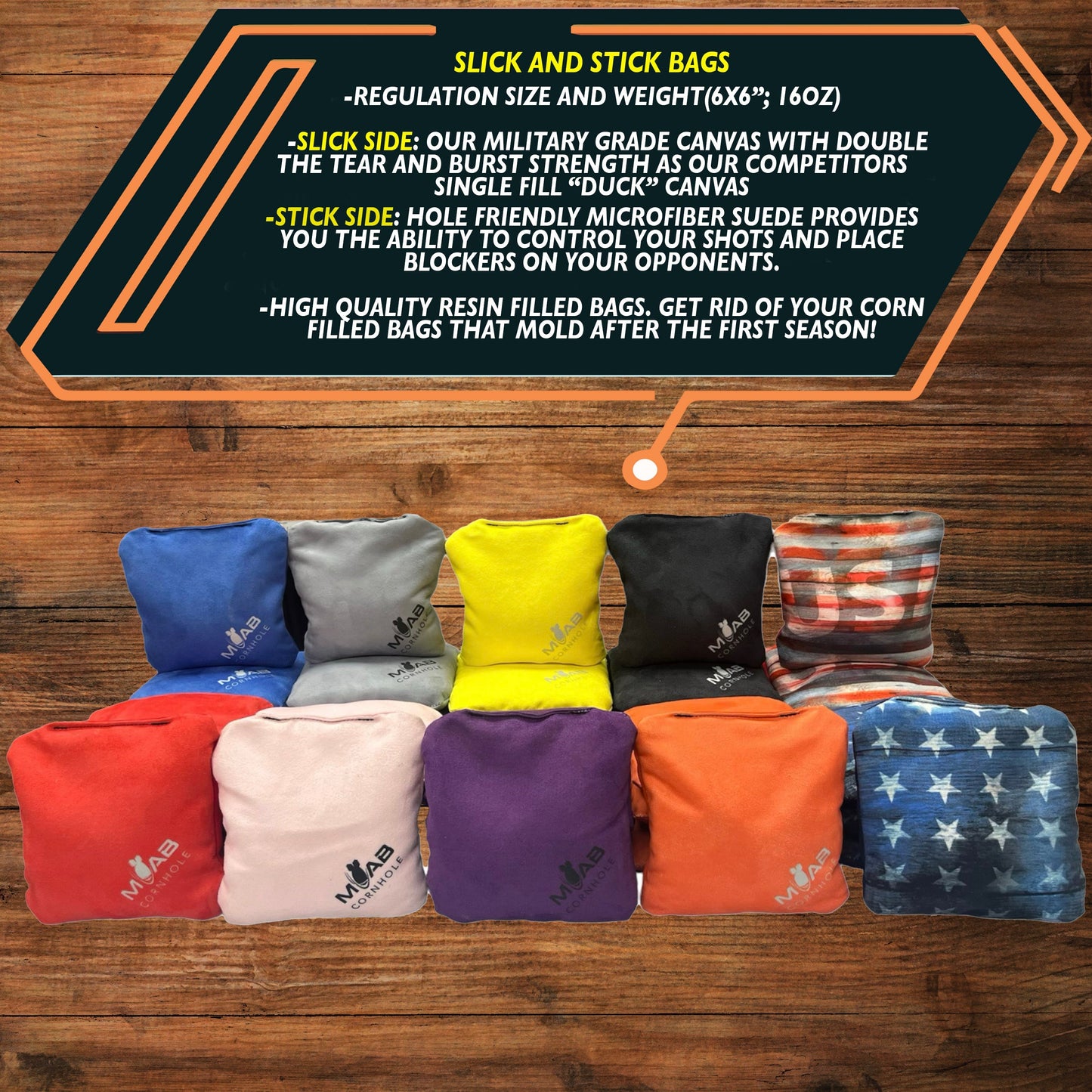 Marine 4 Cornhole Set