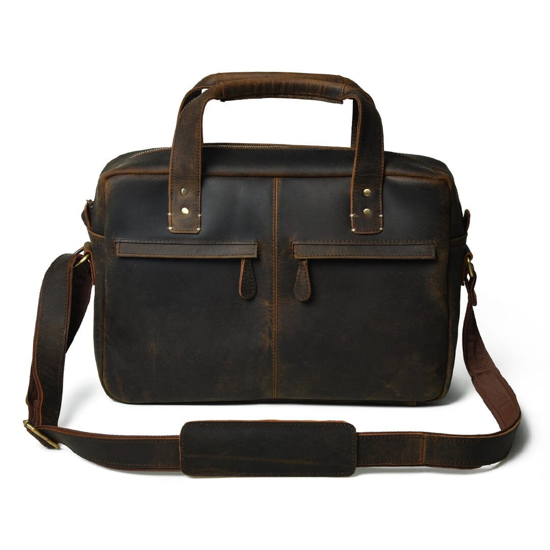 Perkins Buffalo Leather Office Briefcase
