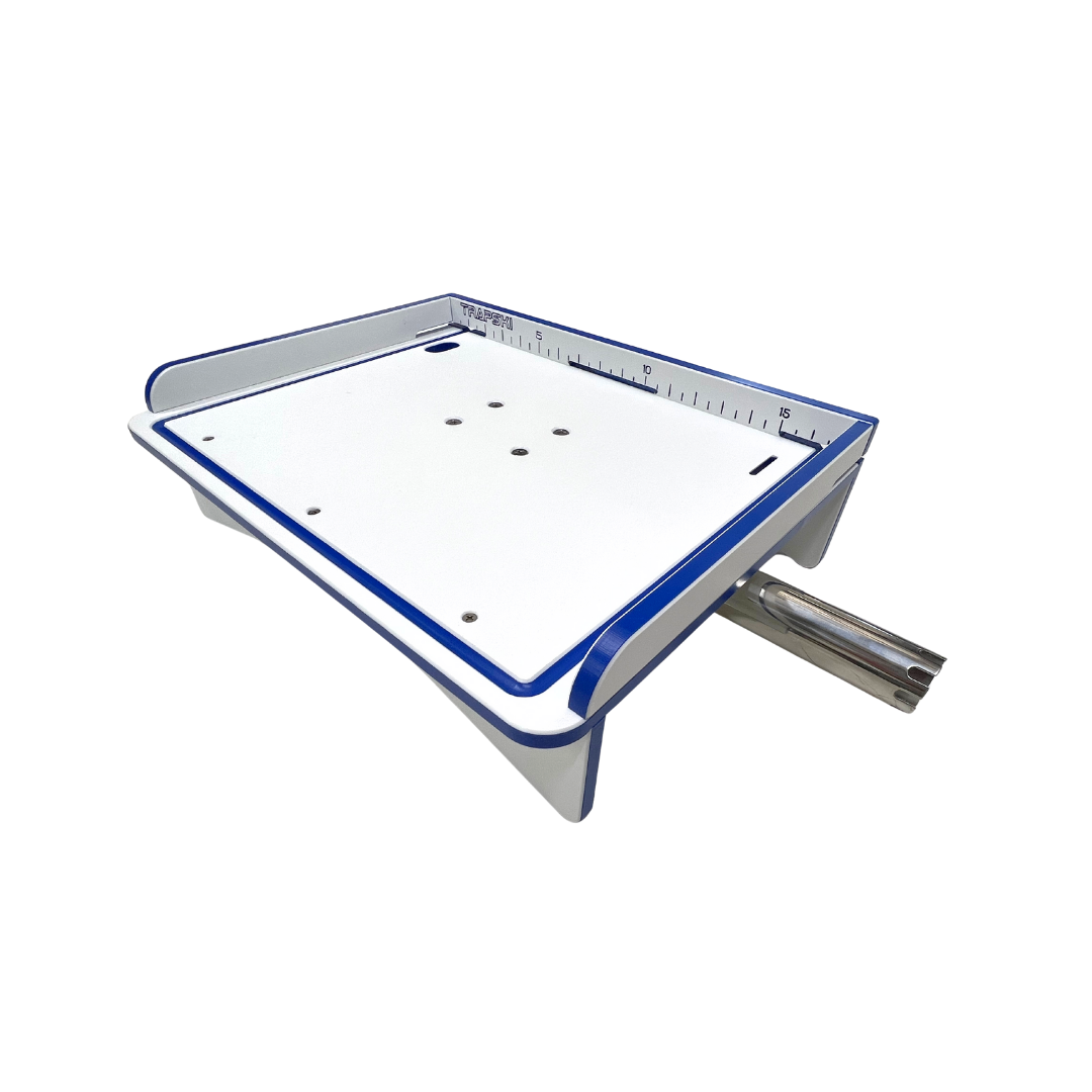 Premium Rod Mount 18" or 33" Raised Fillet Table – 3-in-1 Bait & Fish Station | Fits Rod Holders, Buckets & Flat Surfaces | Marine-Grade HDPE | Ruler, Juice Groove, Knife & Tool Slots