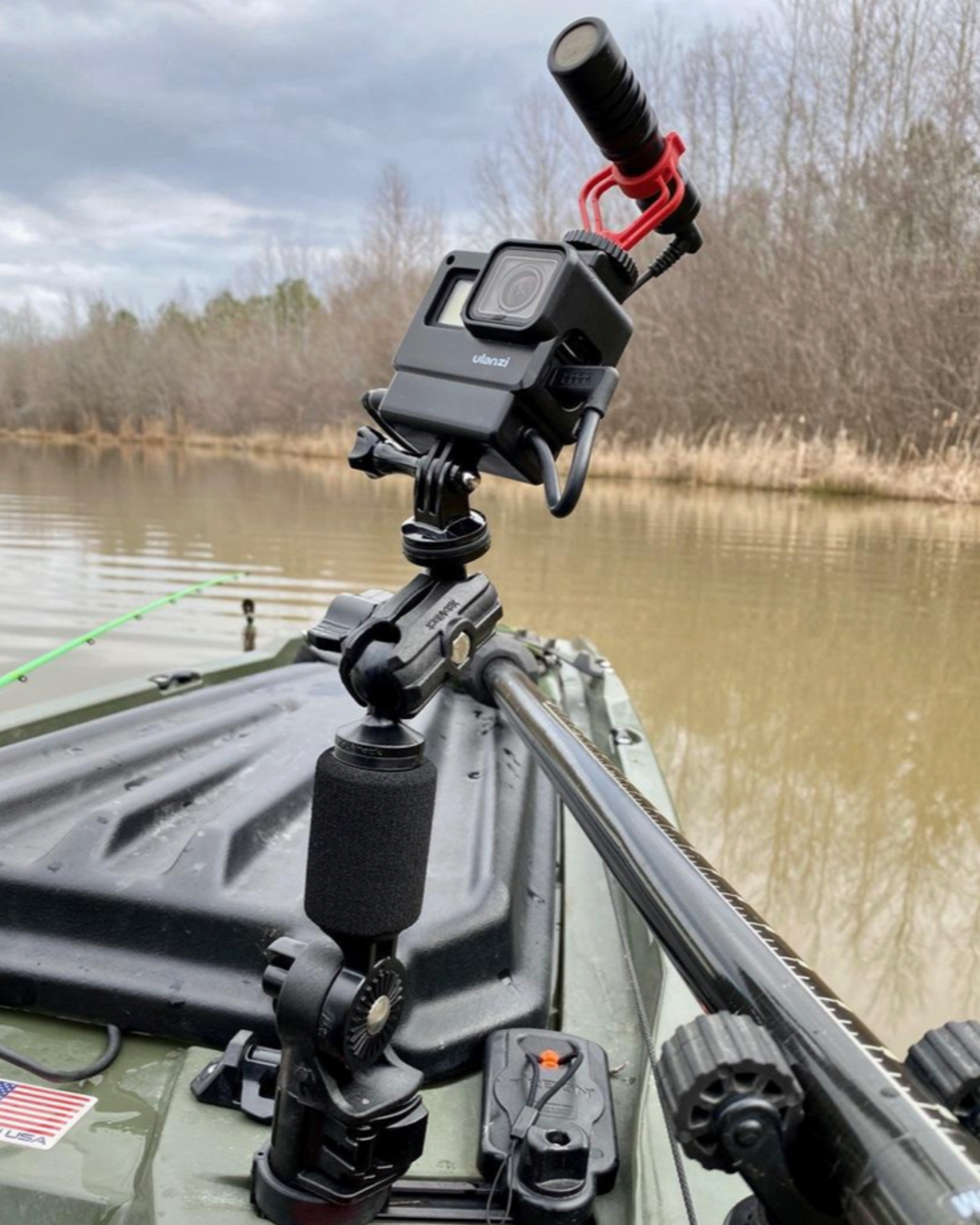 YakAttack PanFish Portrait Pro™ Includes 1/4-20 Mount and GoPro Mount