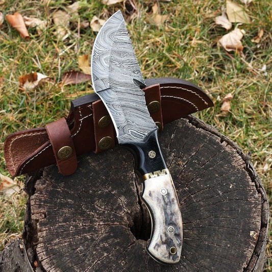 The Knife from The Hunted – Custom Handmade Damascus Tracker Knife