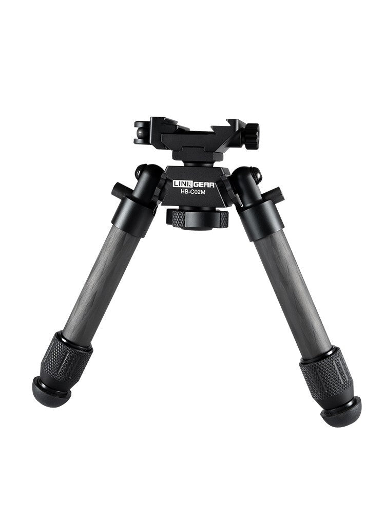 Linkogear HB-C02M Bipod – Black, Carbon Fiber, Quick-Detach, 7-10” Adjust