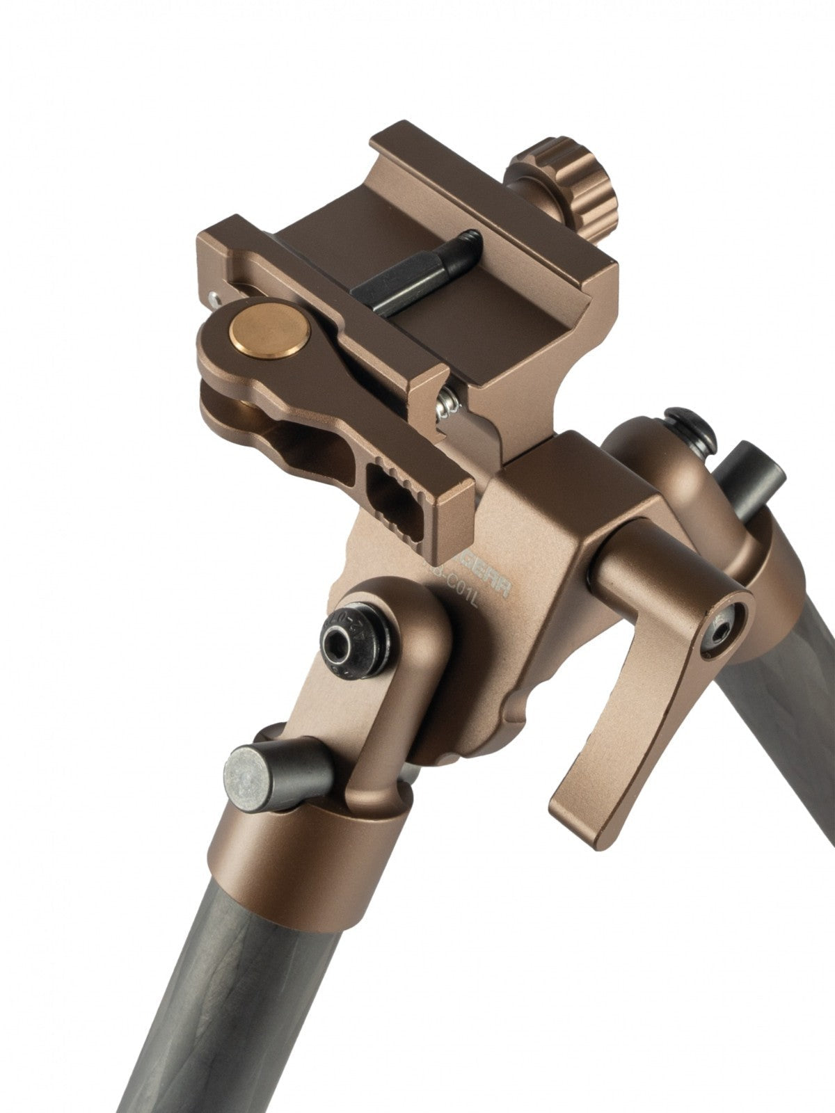 Linkogear HB-C01L Carbon Fiber Tac Bipod – QD Picatinny – Rubber & Spike Feet