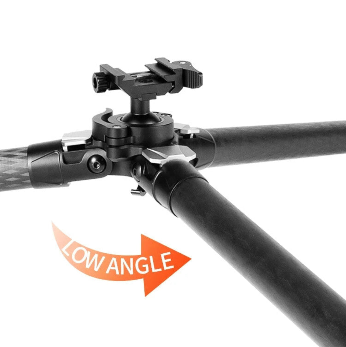 Linkogear Carbon Fiber Tripod – Picatinny/Arca, 64" Max, 66lb Capacity - Black