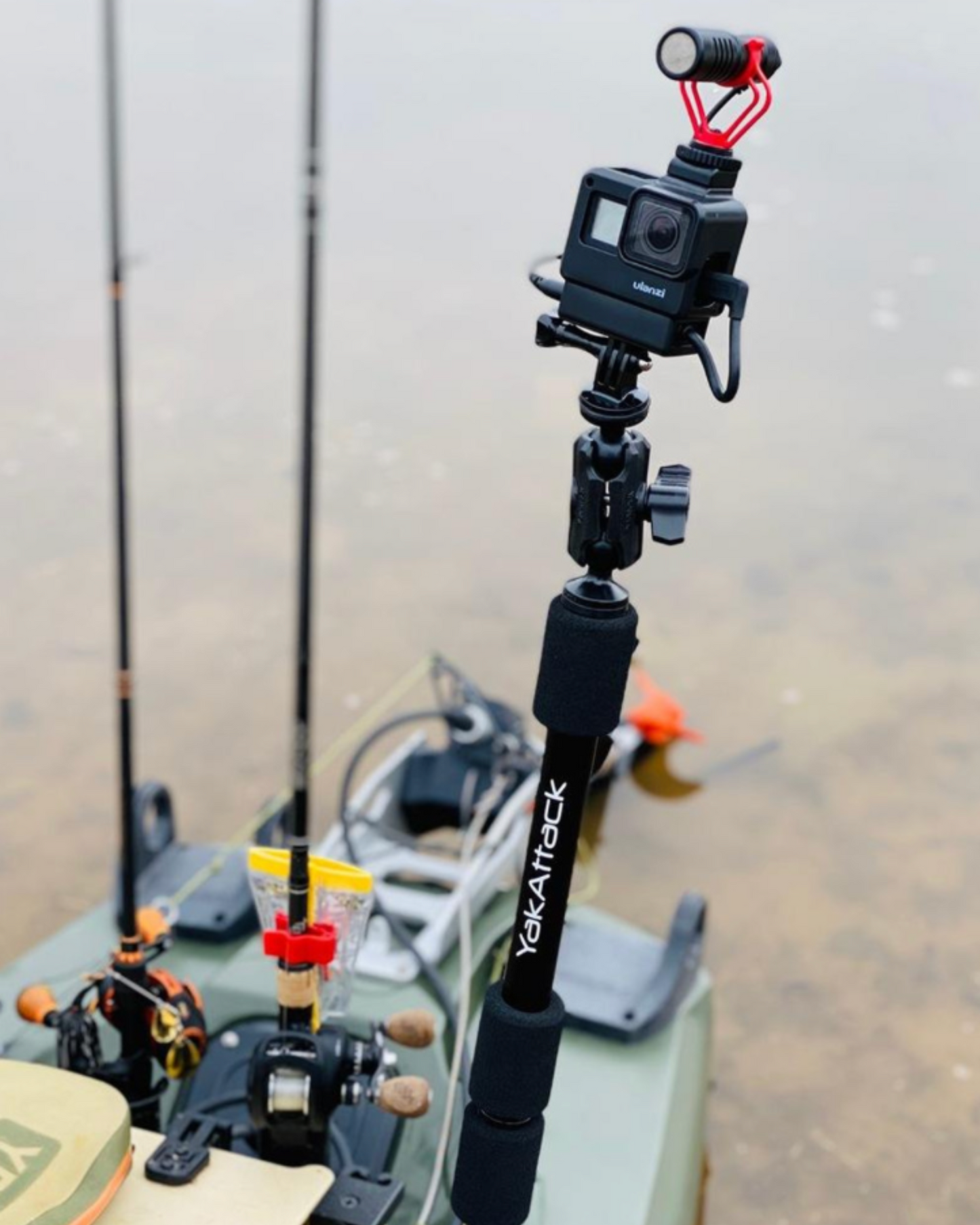 YakAttack Panfish Pro Camera Mount, Includes 1/4-20 Mount and GoPro Mount