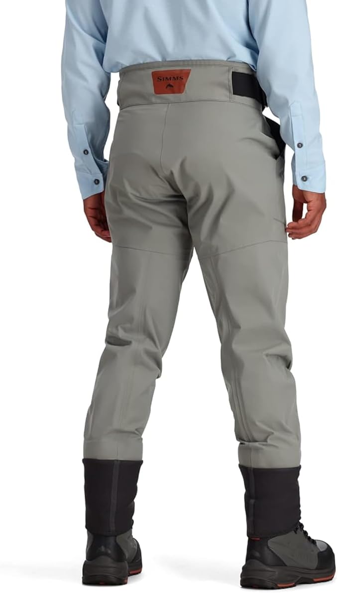 Simms Men’s Freestone Stockingfoot Fishing Wading Pants - Waterproof Lightweight and Breathable Warm Weather Fishing Pants - Smoke - X-Large 12-13 Foot