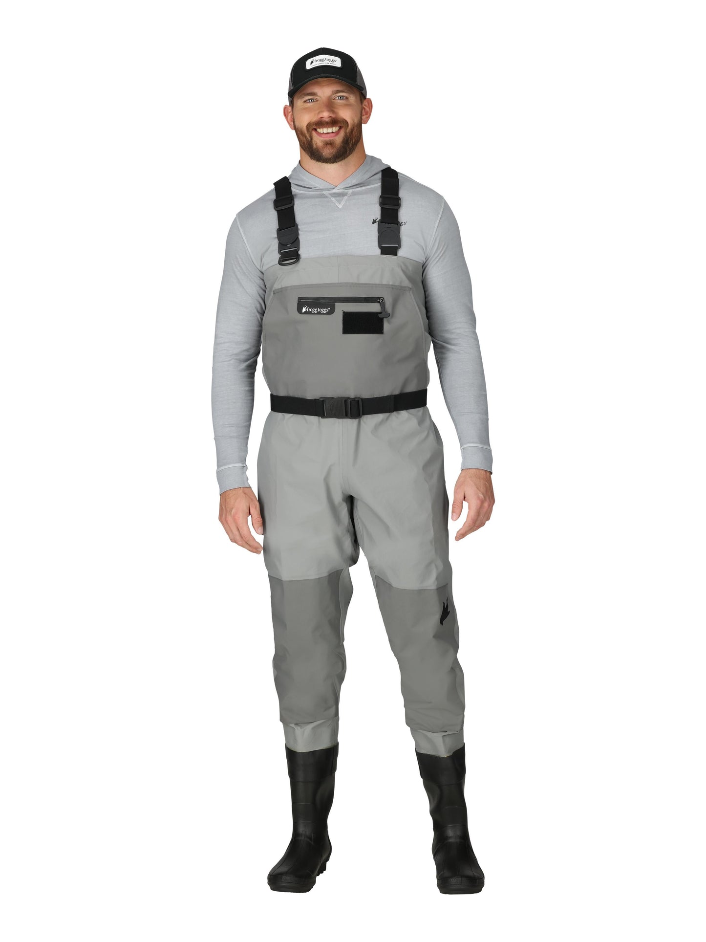 Men's Hellbender PRO Bootfoot Lug Sole Chest Wader | Gray