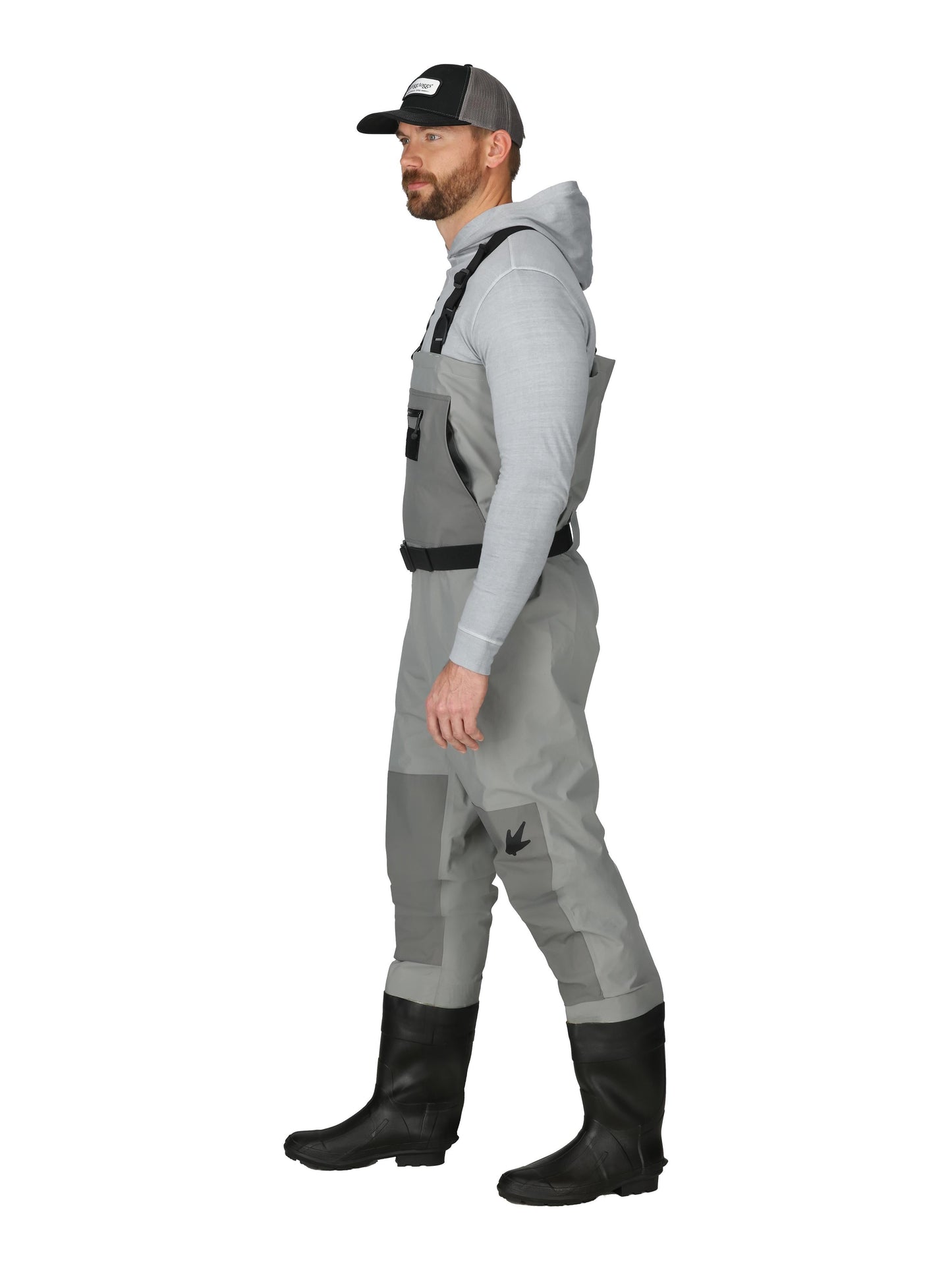 Men's Hellbender PRO Bootfoot Lug Sole Chest Wader | Gray