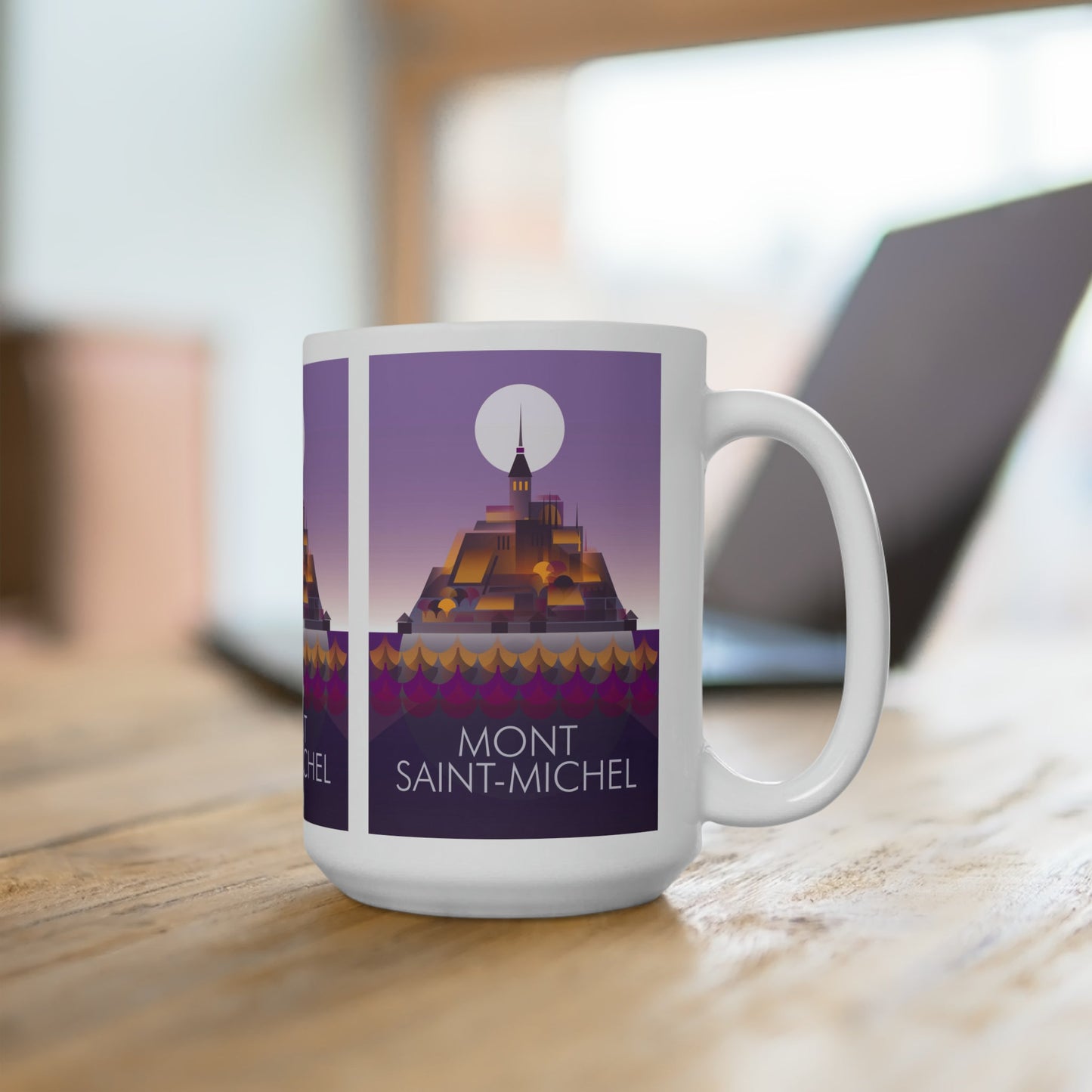 Mont Saint-Michel Ceramic Mug 11oz or 15oz