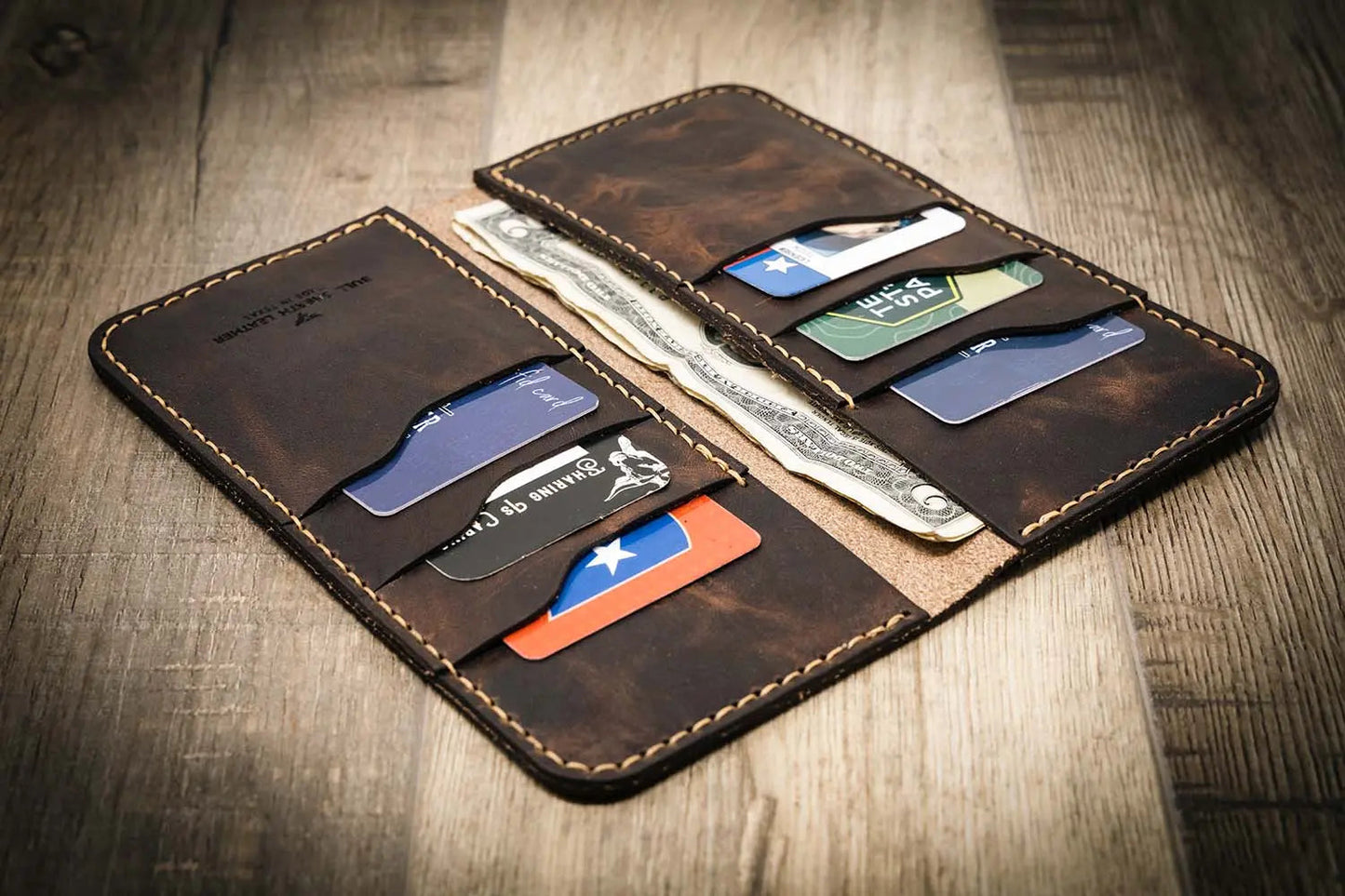 Western Long Wallet - Walnut Brown
