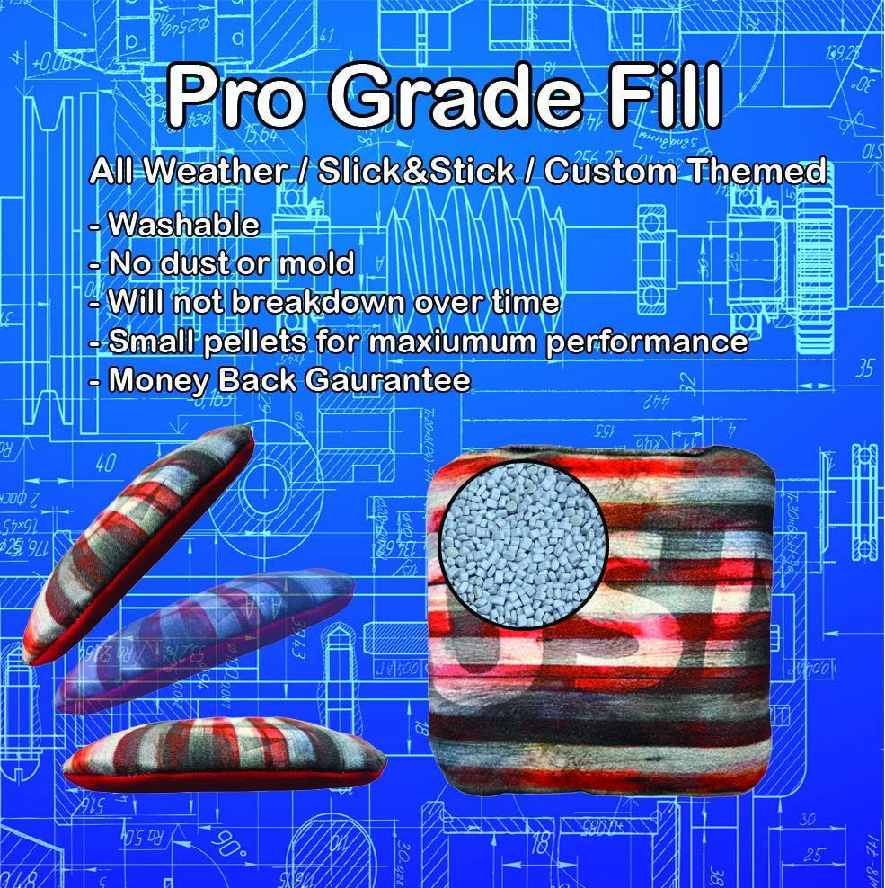 Fishing Lure American Flag Cornhole Boards