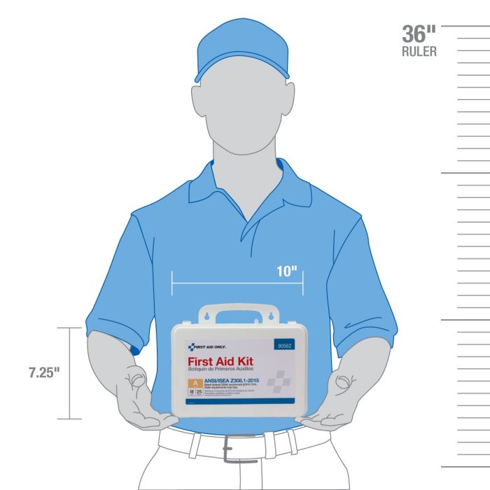 First Aid Kit 25 Person Class A Type 3 - 89 Pieces