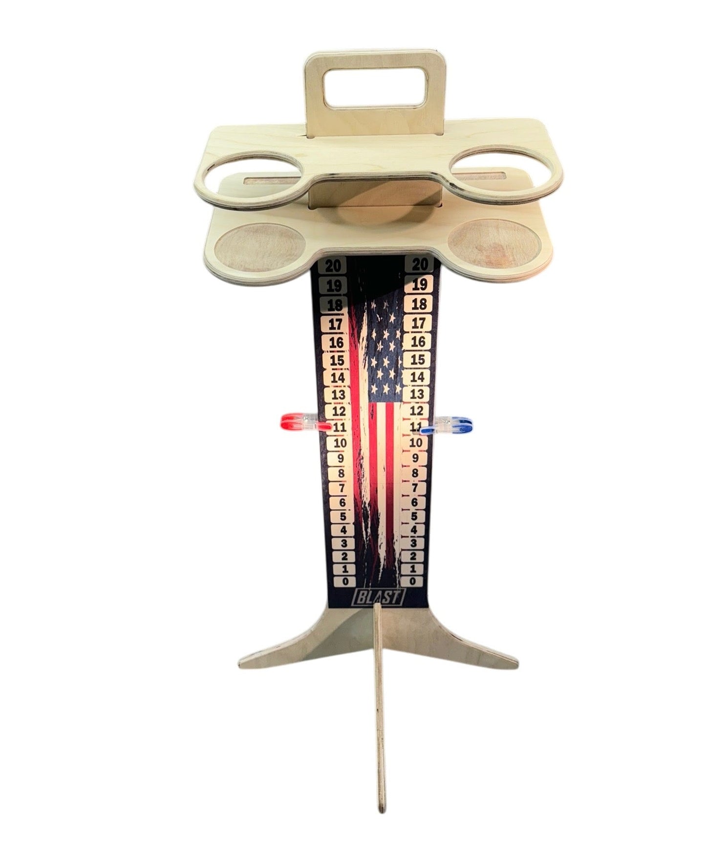 Firefighter Red Line Flag Cornhole Board