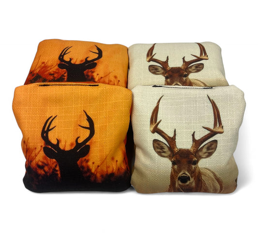 Deer Hunting 3 Themed Cornhole bags (set of 8)