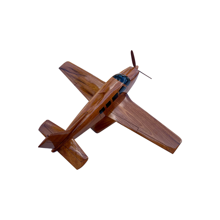 A-36 ( A36 ) Bonanza Mahogany Wood Desktop Airplane Model