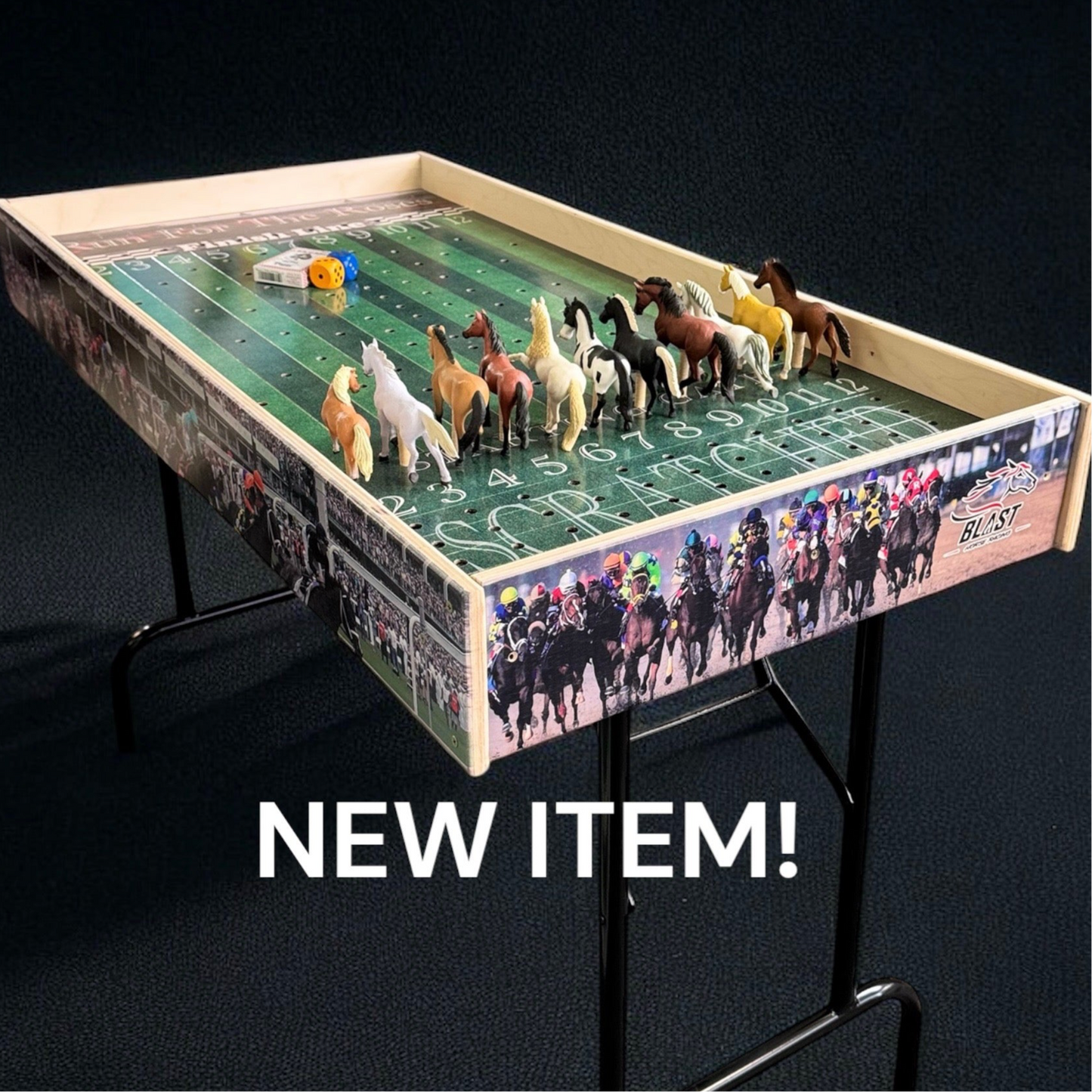 Jumbo Horse Game with Printed Rails