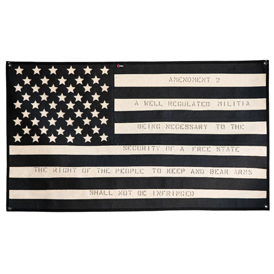 American Flag - Combat Boot Leather - Second Amendment