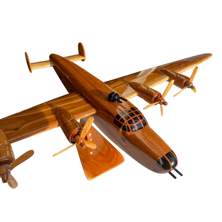 B-24 ( B24 ) Liberator Mahogany Wood Desktop Airplane Model