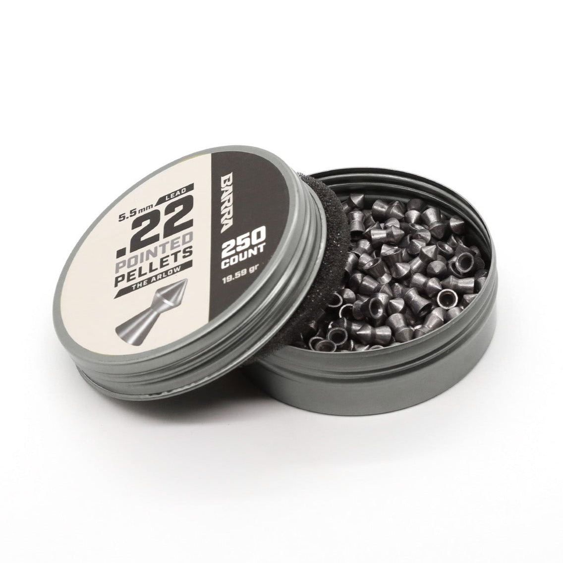 Arlow Pointed Tip .22 Caliber Pellets - 250 Count