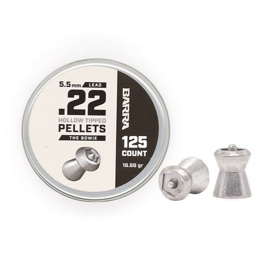 Bowie Hollow Tipped .22 Caliber Pellets - 125 Count