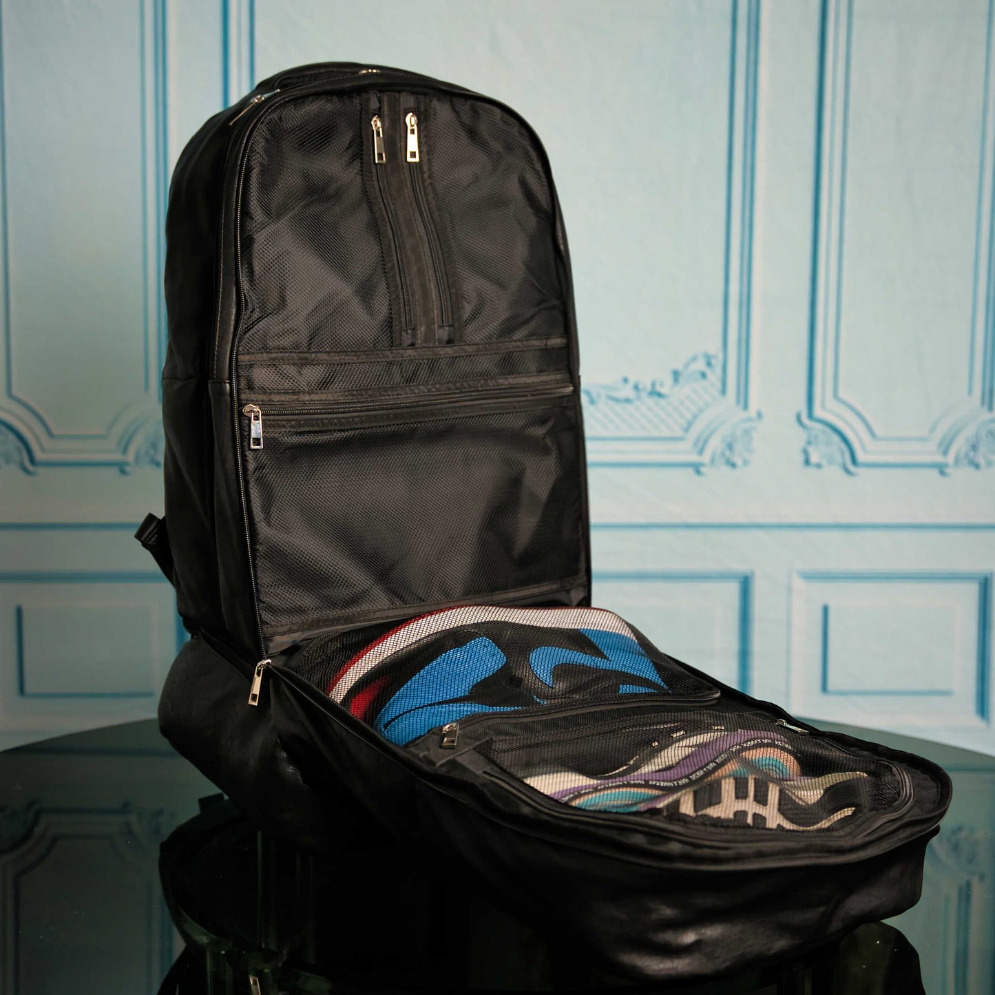 Black Leather Patented Carry On Backpack (Only 300 Made)