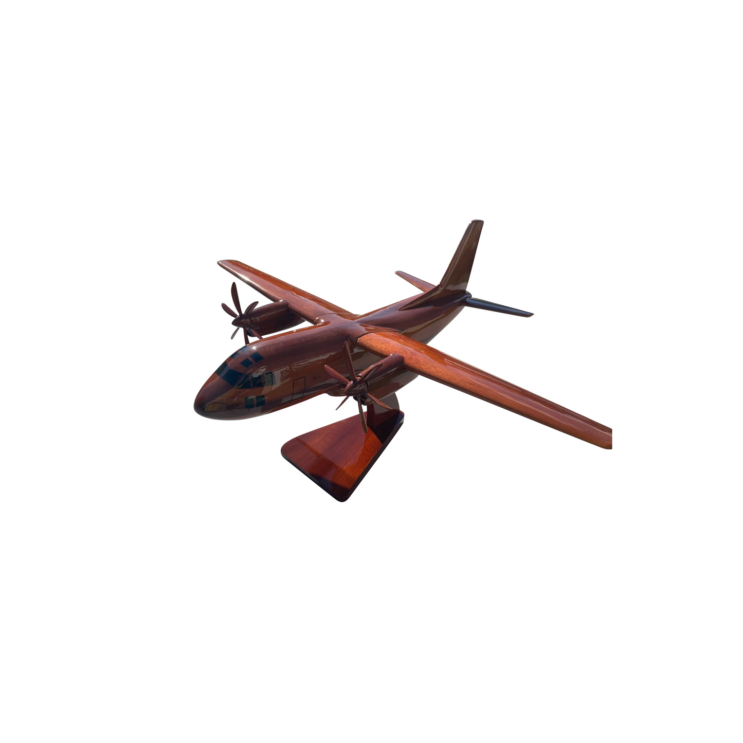 C-27J ( C27J ) Spartan Mahogany Wood Desktop Airplane Model