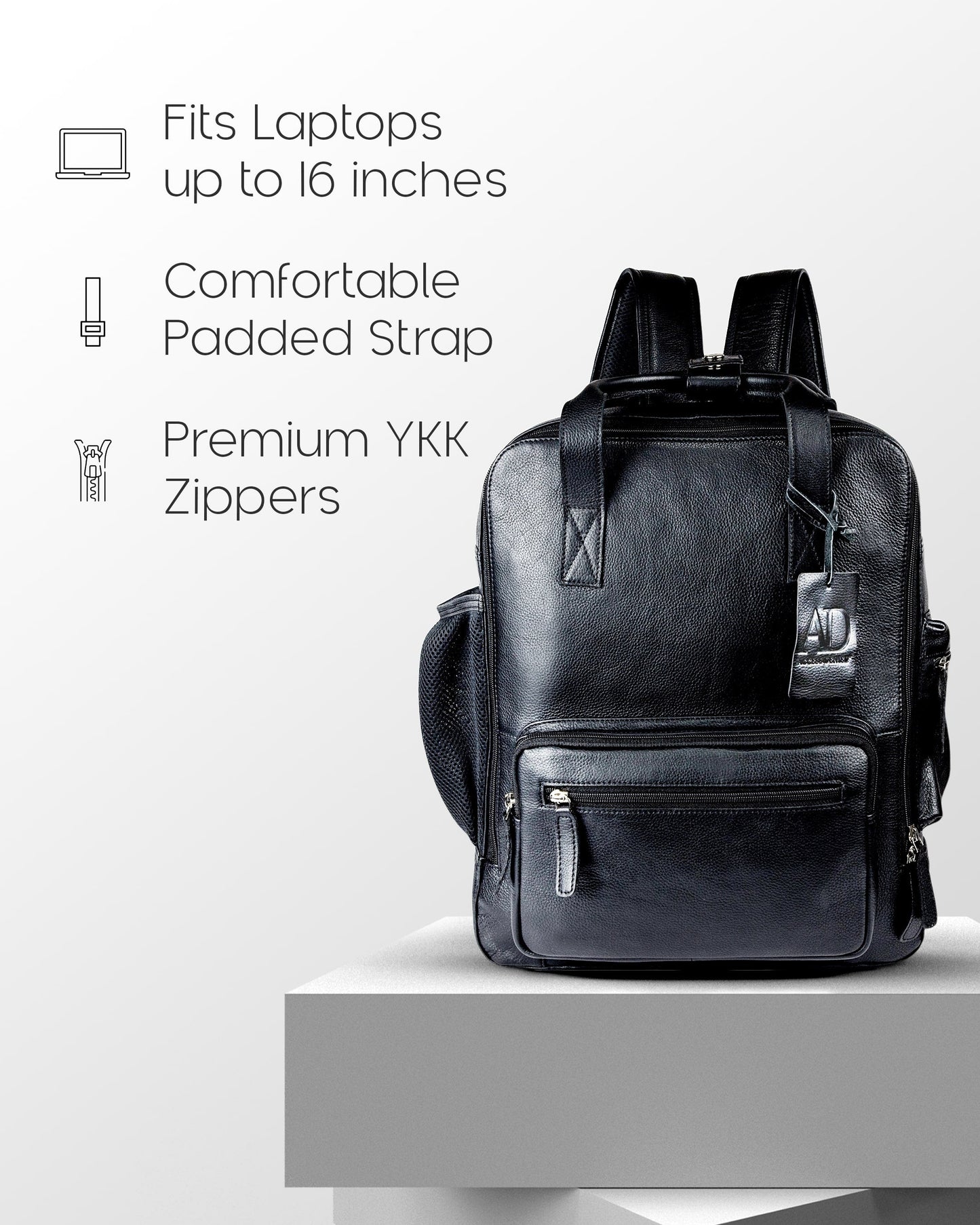 Genuine Leather Laptop Backpack