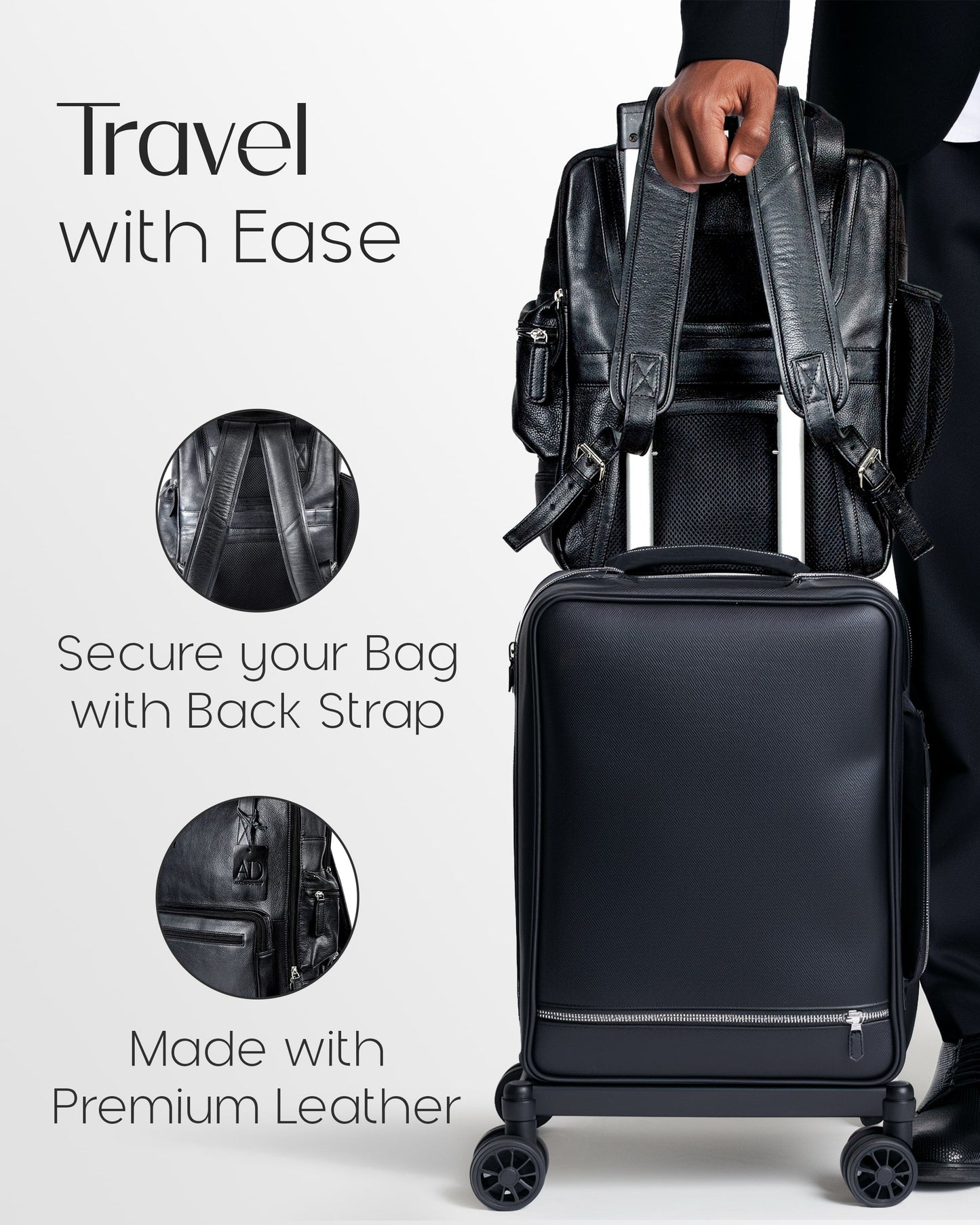 Genuine Leather Laptop Backpack