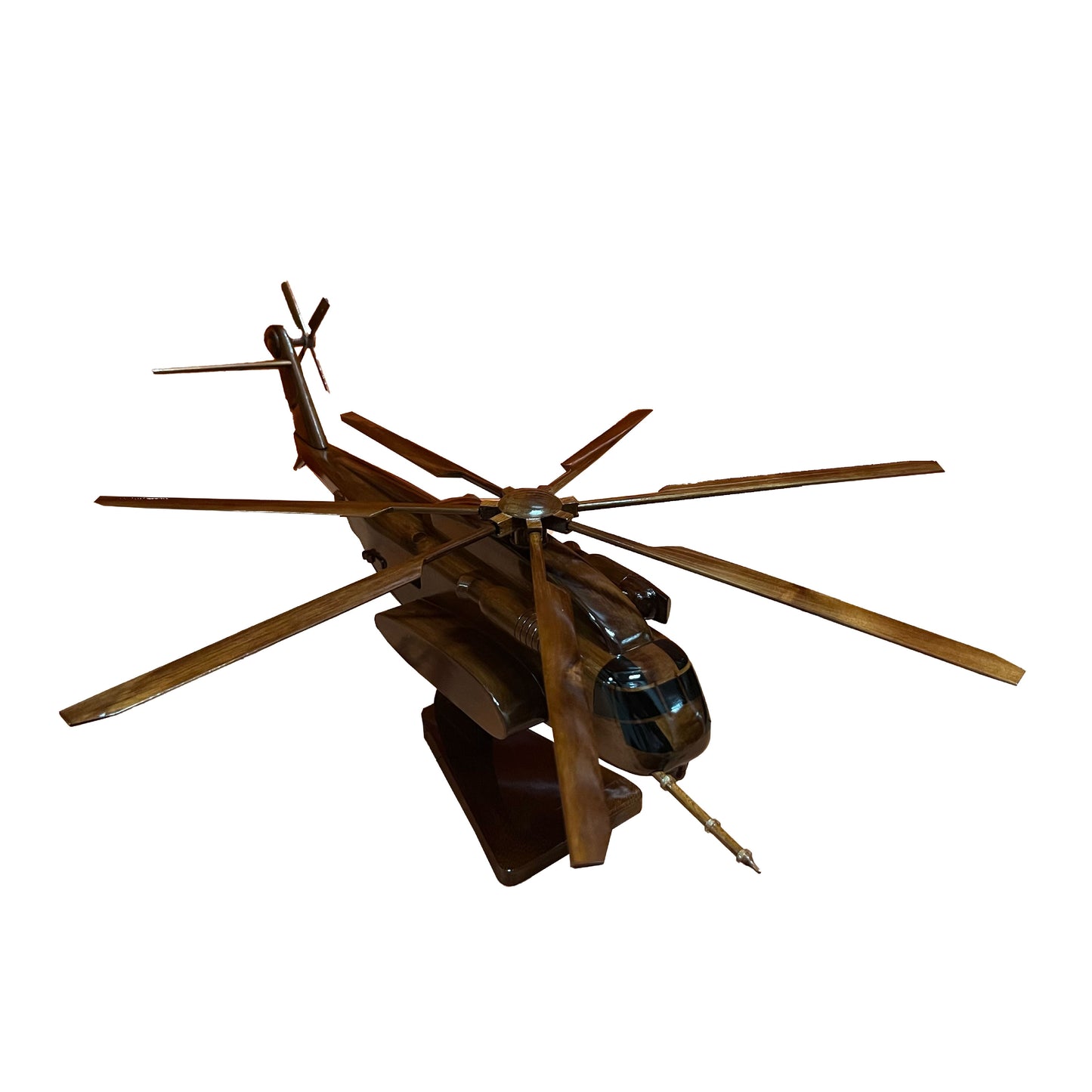 CH-53K ( CH53K ) Sea Stallion Mahogany Wood Desktop Helicopter Model