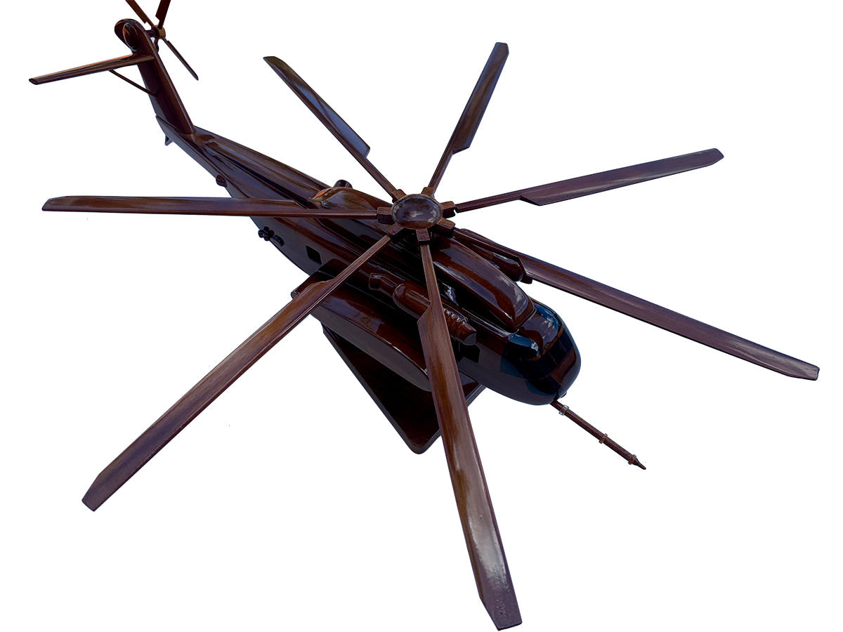 CH-53K ( CH53K ) Sea Stallion Mahogany Wood Desktop Helicopter Model