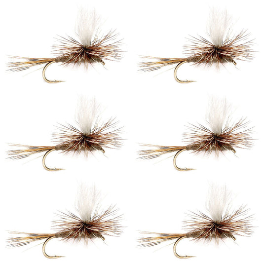 Adams Parachute Classic Dry Fly - 6 Flies Hook Size 16